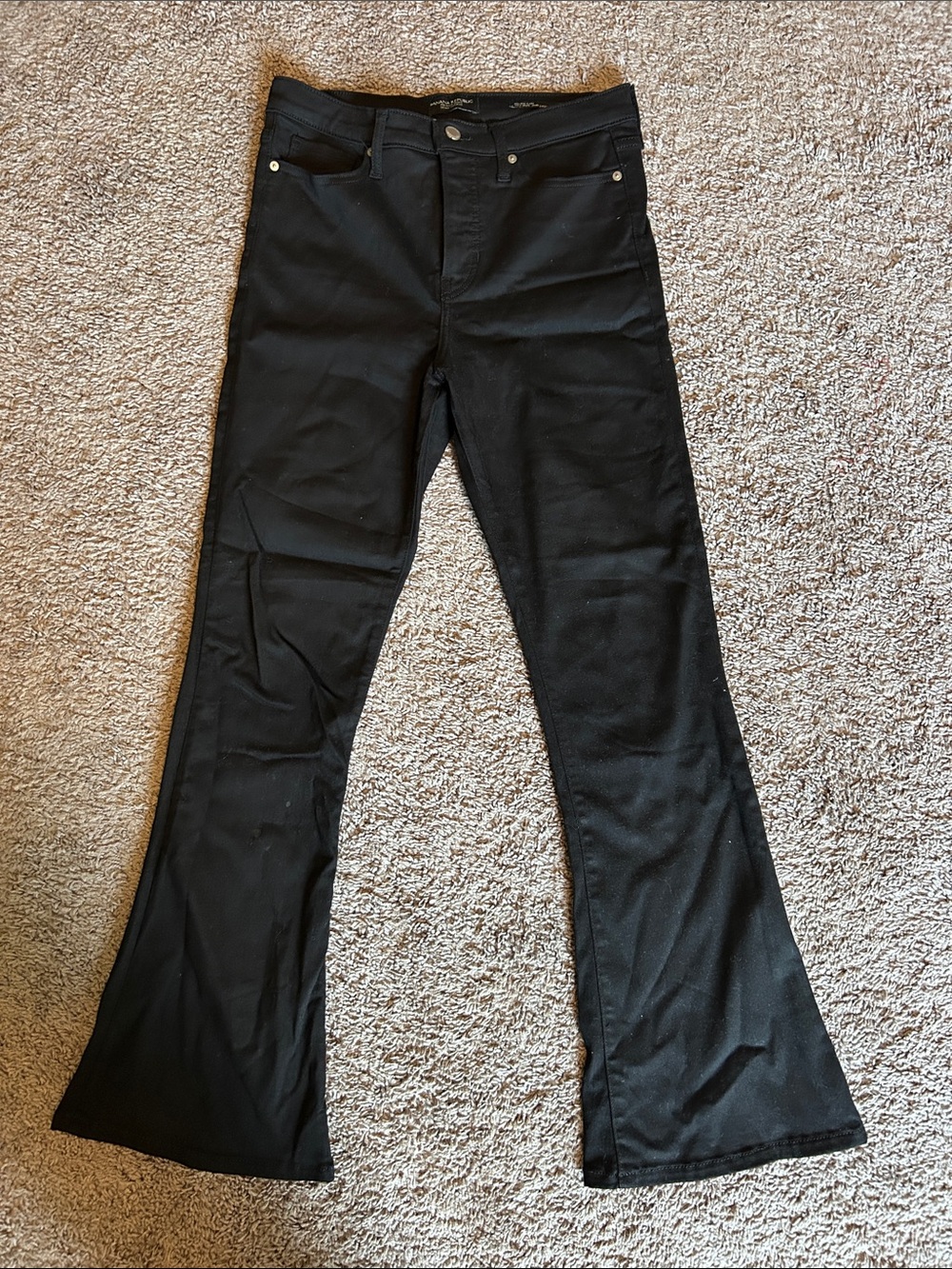 Banana Republic Black Flare Jeans - High Rise Wide Leg